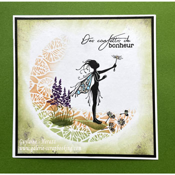 Tutoriel de carte Lavinia Stencil et encres 