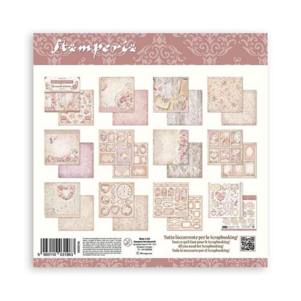 Stamperia Ensemble 8" x 8" Romance pour Toujours – Image 2