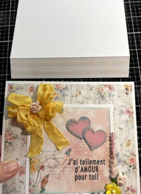 Montage d'une carte de St-Valentin - Tutoriel Herazz