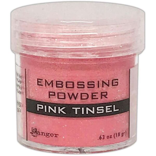 poudre embossage tinzel rose