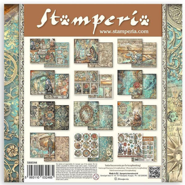 Stamperia Ensemble 8" x 8" Sir Vagabond dans un monde fantastique – Image 2