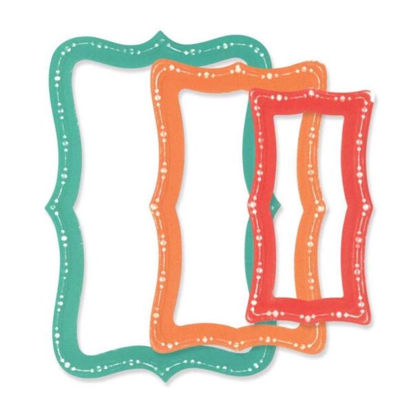 Sizzix Die Framelits Rectangles fantaisistes pointillés – Image 2