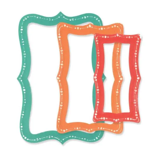 Sizzix Die Framelits Rectangles fantaisistes pointillés – Image 2