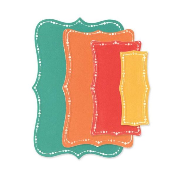 Sizzix Die Framelits Rectangles fantaisistes pointillés – Image 3
