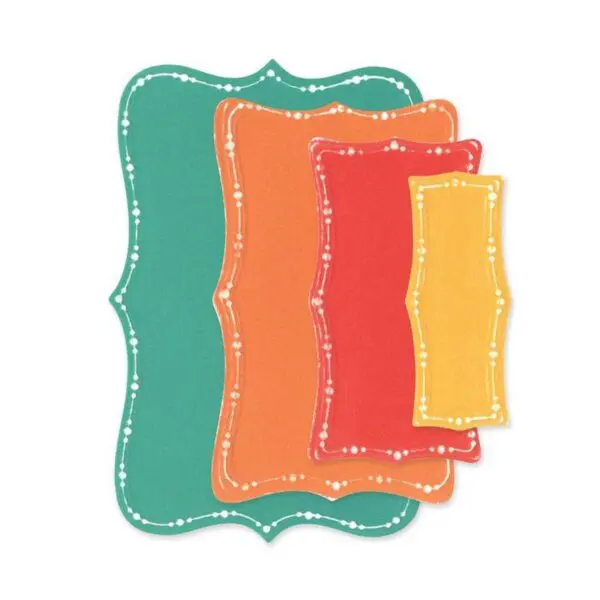 Sizzix Die Framelits Rectangles fantaisistes pointillés – Image 3