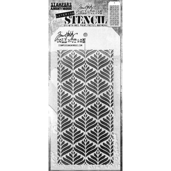 Tim Holtz Stencil Feuilles Déco