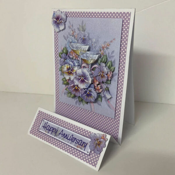Katy Sue Die Cut Decoupage – Champagne And Violets