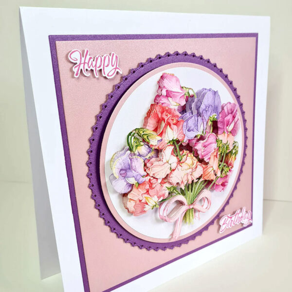 Katu Sue Die Cut Decoupage – Sweet Peas