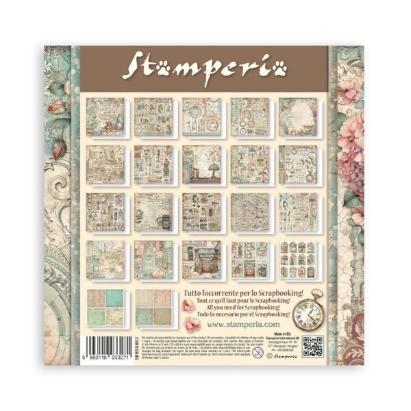 Stamperia Single-Sided Paper Pad 8"X8"