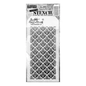 Tim Holtz Stencil Floral Déco