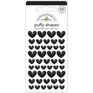 Coeurs autocollants coeurs noirs