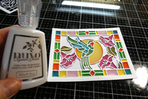 technique faux vitrail, tutoriel Herazz