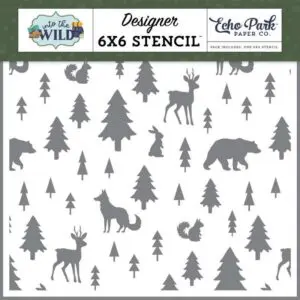 Pochoir animaux et camping
