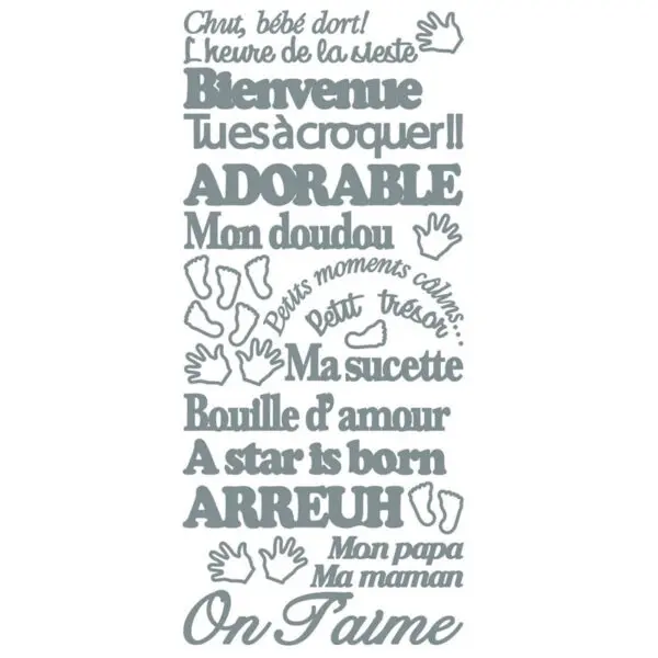 Peel Off Stickers - Chut bébé dort
