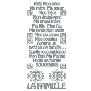 Peel Off Stickers - La Famille