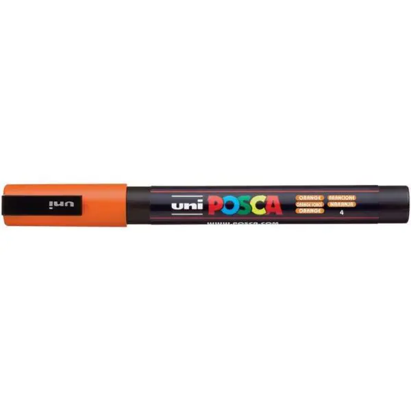Posca crayon peinture orange