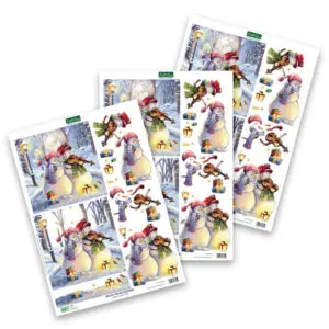 Images 3D Bonhommes de Neige violon