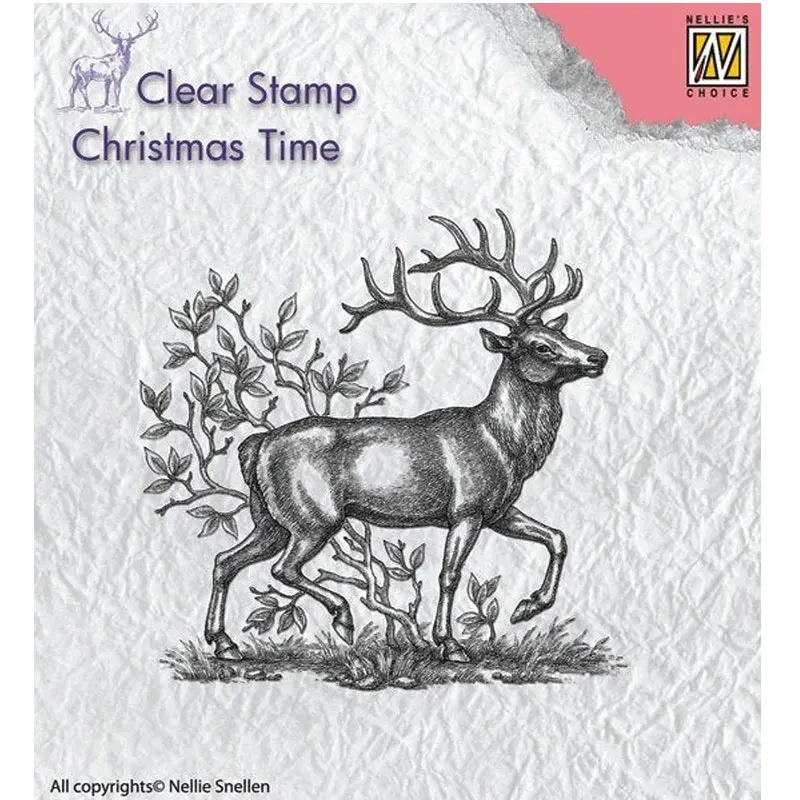 Étampe Nellie's Choice Renne de Noël