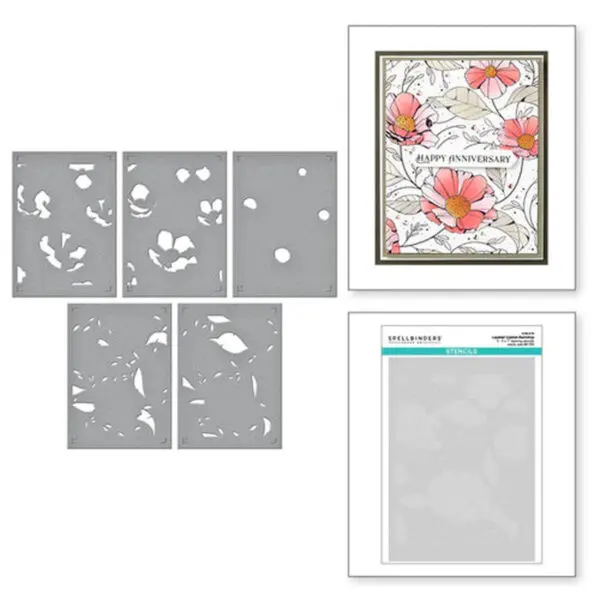 Cosmos Backdrop BetterPress and Stencil Bundle