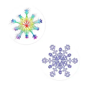 Badges Herazz Flocons de neige