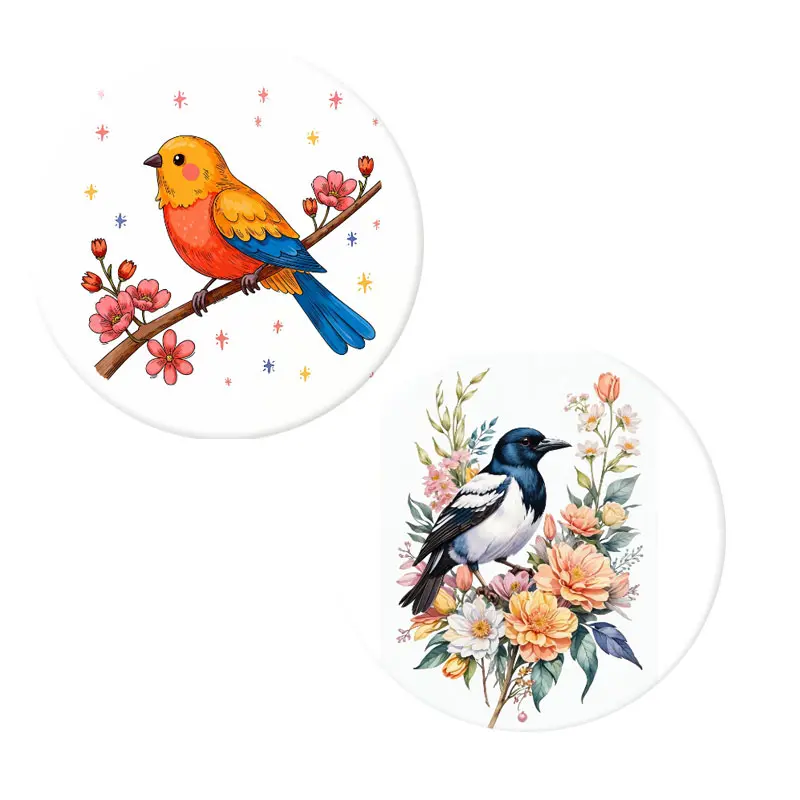 Herazz badges Oiseaux colorés