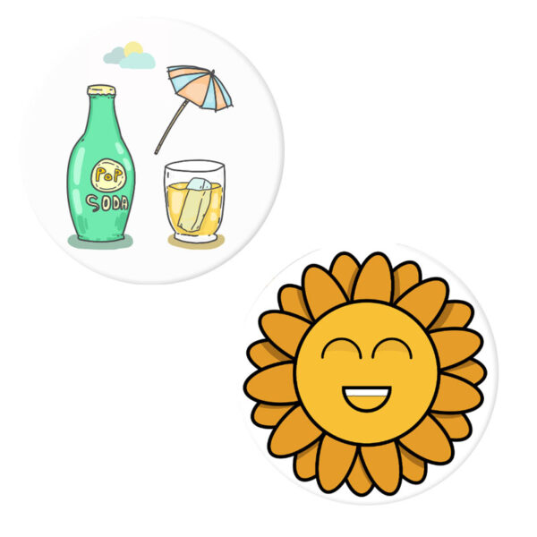 Badges Herazz soleil et Apéro