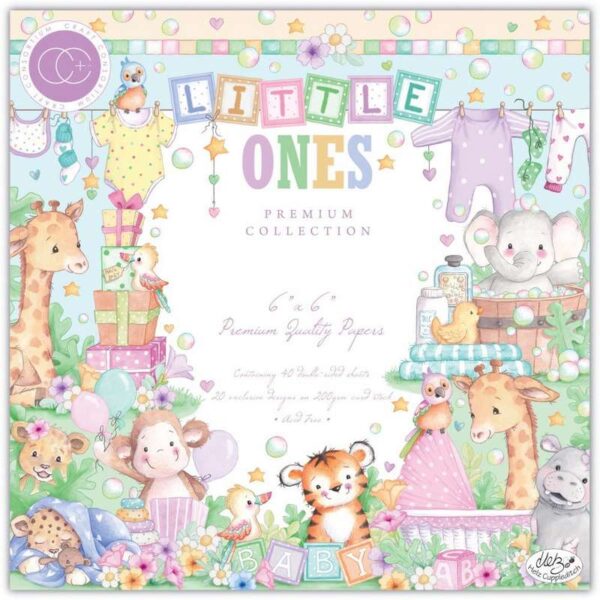 Craft Consortium Double-Sided Collection 6"X6" Les touts petits 40/Pkg