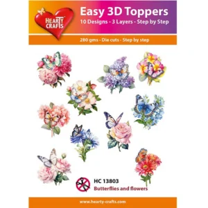 Hearty Crafts Images 3D Fleurs et papillons