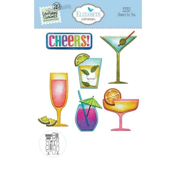 Elizabeth Craft Matrices de coupe Cheers