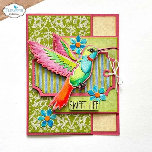 Layered Hummingbird Metal Die