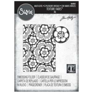 Plaque d.embossage Sizzix par Tim Holtz Dentelle