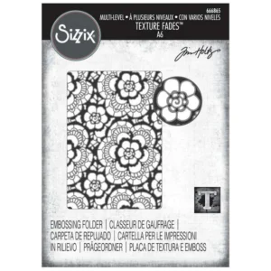 Plaque d.embossage Sizzix par Tim Holtz Dentelle