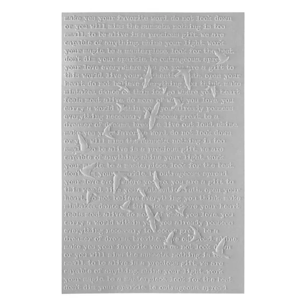 Spellbinders 3D Embossing Folder By Dina Wakley