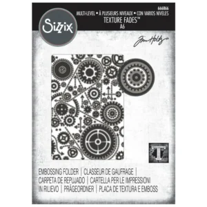 Plaque embossage Tim Holtz Engrenages