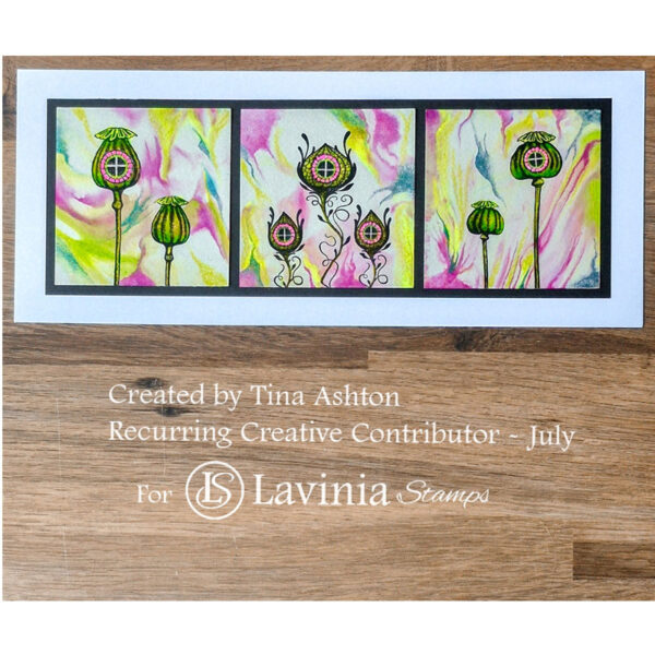 Lavinia Poppy Lodges Stamp