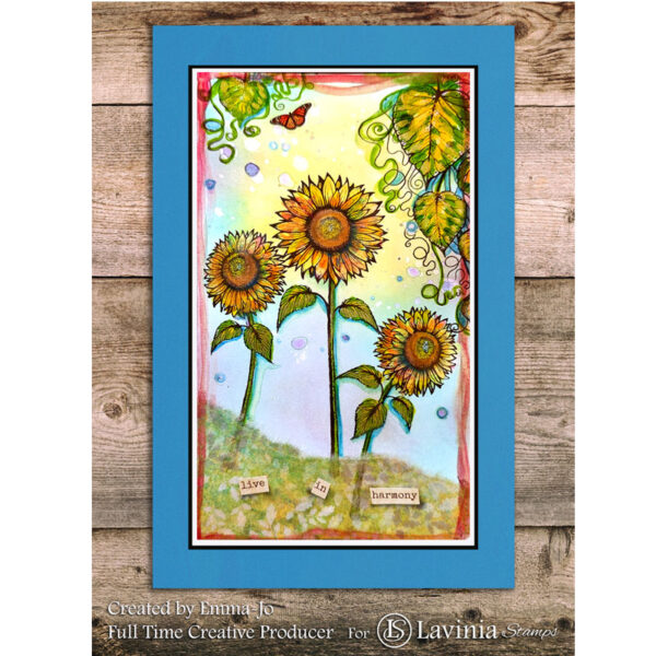 Sunflower 2 Lavinia Stamp