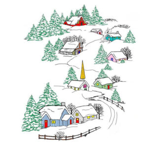 Étampe Frog's Whiskers Village des collines