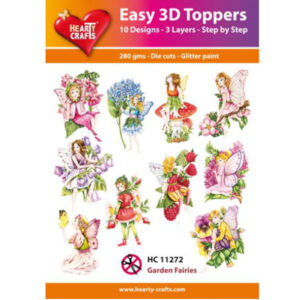 Hearty Crafts 3D toppers Fées des Jardins