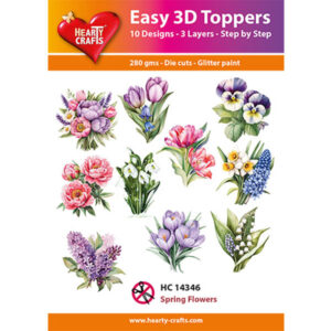 Hearty Crafts 3D toppers Fleurs Printanières