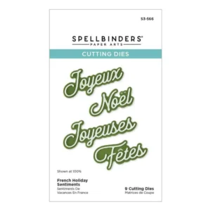 Matrices de découpes Spellbinders Souhaits de Noël