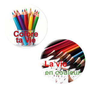 Herazz Badges Crayons de Couleurs