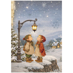Stamperie papier de Riz Sainte Nuit Enfants