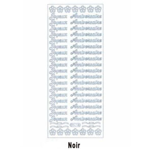 Starform Peel Off Joyeux Anniversaire noir