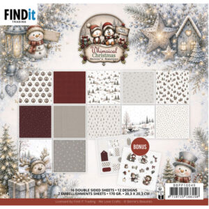 Find It Trading Paperpack - Berries Beauties - Noël fantaisiste 20 x 20 cm