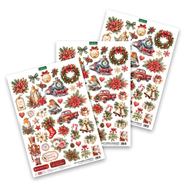 Katy Sue Images Die Cut Noël nostalgique