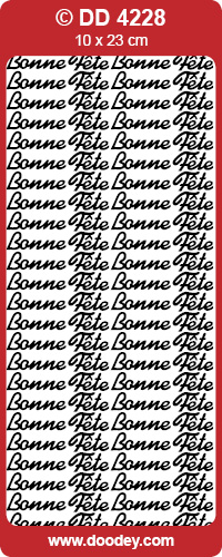 Peel Off Bonne Fête Noir