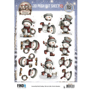 Find It Trading 3D Images Noël fantaisiste Bonhomme de Neige