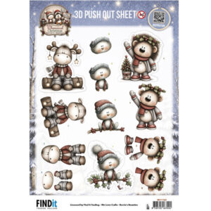 Find It Trading 3D Images Noël fantaisiste Amis à fourrure
