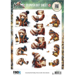 Find It Trading 3D Images Noël d'Antan Fillette