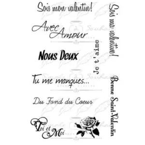 Simple à Souhait Étampe Avec Amour